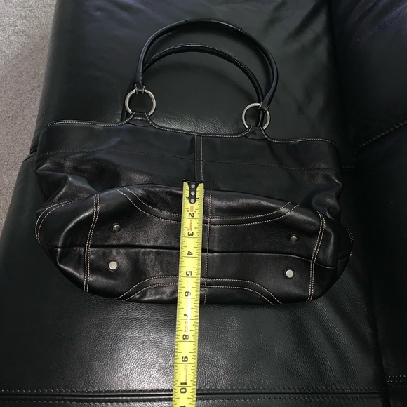 Coach Black Leather Tote - Picture 8 of 11